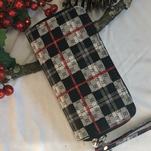 Fashion Women Wallet Medium Capacity Clutch Wallet Card Phone Holder Zíper bag